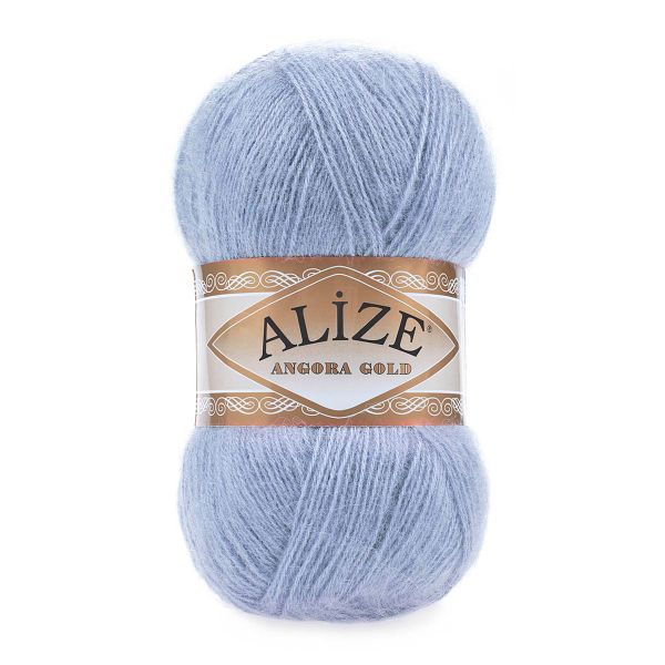 Пряжа Alize (Ализе) Angora Gold / уп.5 мот. по 100 г, 550м, 040 голубой A