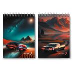 Блокнот на гребне A6 80 л., 4 шт, клетка, В пустыне 01206, Светоч Б116