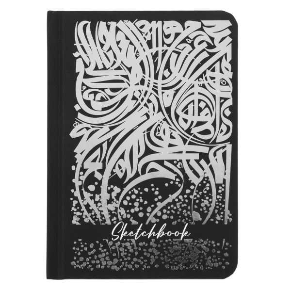 Скетчбук 120 г/м², 120 г/м², 14.8х10.4 см, сшивка 80 л, 03 lettering, Аква-колор IZO-BK-1015