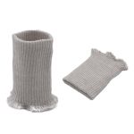 Манжеты трикотажные 6.5х9.5 см, 1 пара, тонкие, 890 серебро