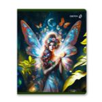 Тетрадь ученическая общая, выборочные блёстки, A5 48 л. на скобе 65 г/м², белизна 100% 10 шт клетка, 01477 Крылатая фантазия, Светоч Т83