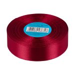 Лента атласная 1-сторонняя 25.0 мм / 33±2 метра, 048 бордовый, Gamma