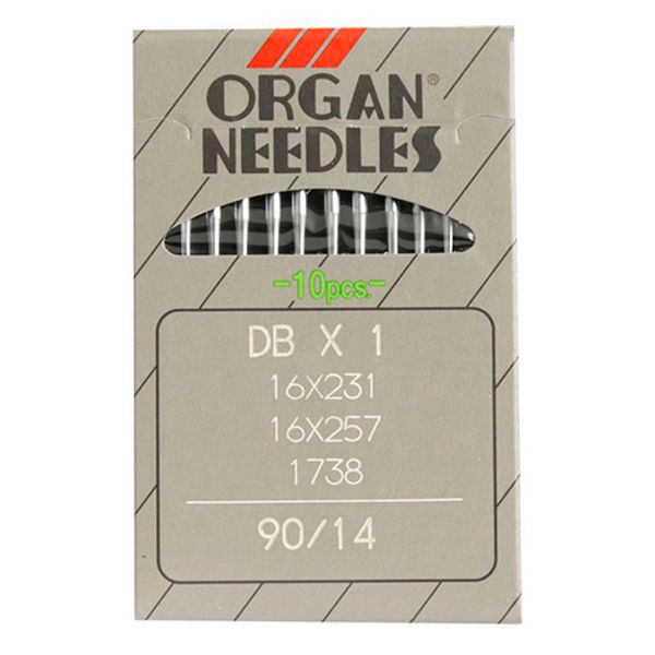 Иглы для промышленных швейных машин DBx1, №90, 10 шт, Organ