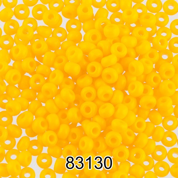 Бисер Preciosa 10/0 (2.3 мм), 500 г, 83130 (Ф129) яр.желтый