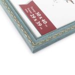 Рамка для картины (фото) пластик с оргстеклом 30х40 см, св. голубой, Gamma ПРК-21