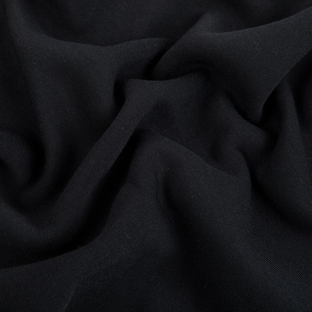 Футер 2-нитка с начесом 275 г/м², 150х180±5 см, черный/black, Gamma DBKTN