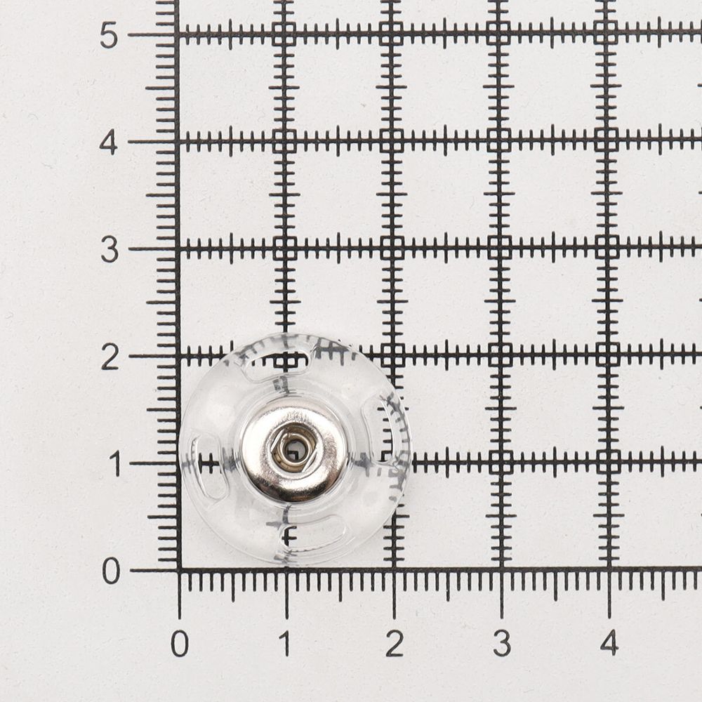 Кнопка пришивная 22мм, clear, MS-K-55, 10 шт