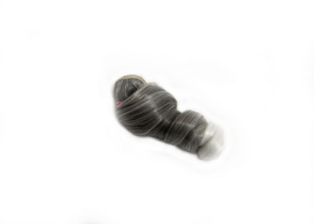 Трессы Элит локоны двухцветные, длина 38 см, шир. 100 см, белый/серый