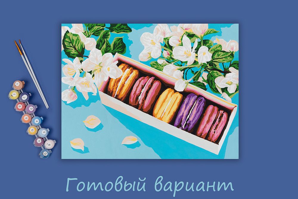 Картина по номерам Фрея PKZ/PM-054, Яркий десерт, (на картоне) 40х30 см