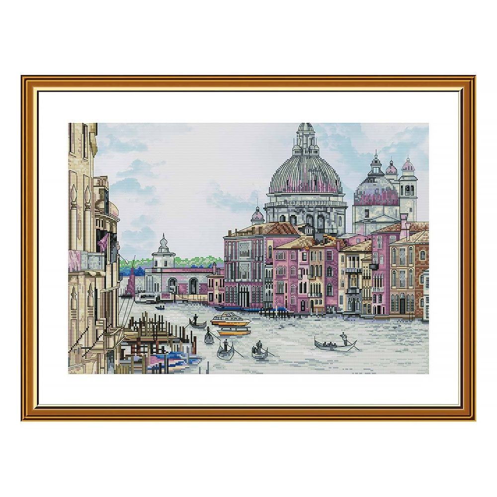 Набор для вышивания нитками Нова Слобода, Жемчужина Италии 41х28 см