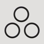 Кольца для бюстгальтера металл ⌀11.0 мм, 170 черный, Arta, 50 шт