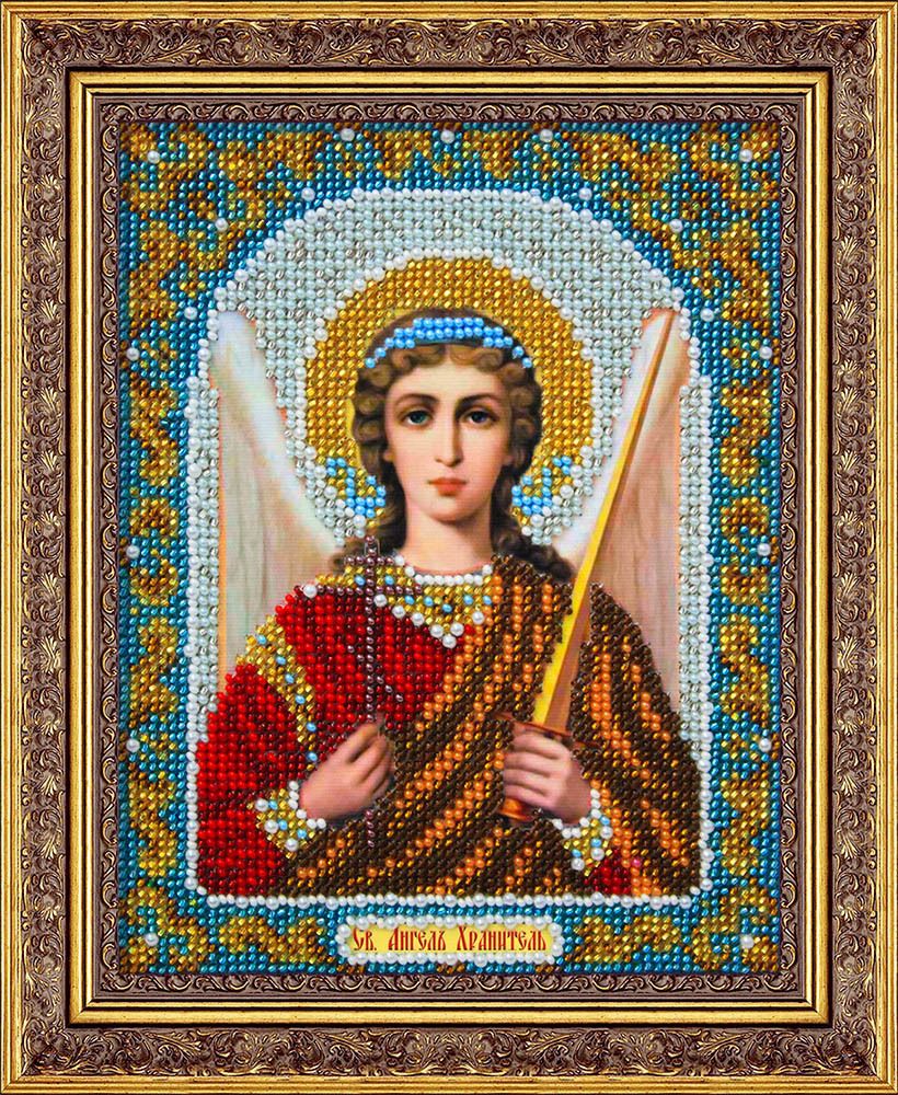 Набор для вышивания бисером Паутинка, Ангел Хранитель 14х18 см