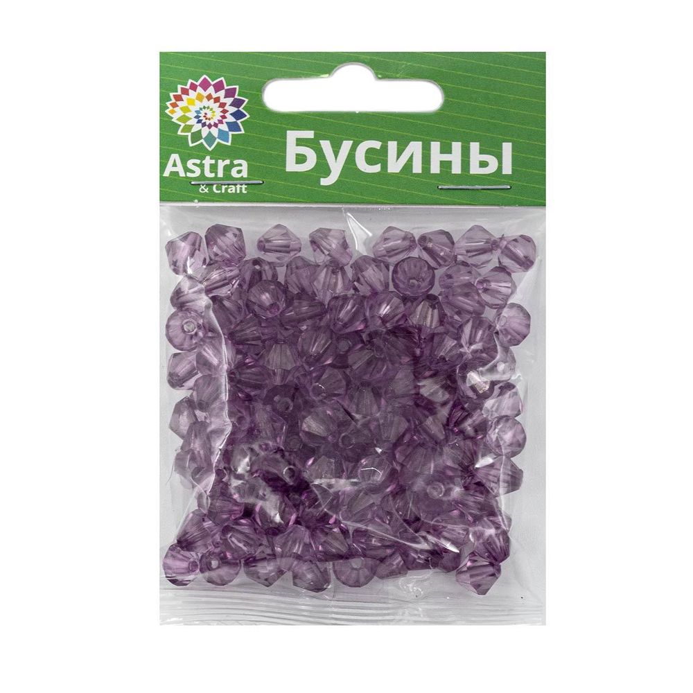 Бусины акрил ⌀8 мм, 25 г, ромбовидные, Astra&Craft, 21