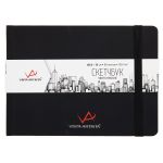 Скетчбук 120 г/м², 120 г/м², 15х20.8 см, сшивка 80 л, 01 черный, Vista-Artista VABK-2115