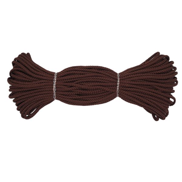 Шнур плетеный ⌀4.0 мм / 30 метров, коричневый