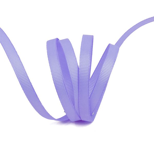 Лента репсовая (в рубчик) 6.0 мм, 430 св.сиреневый, уп. 27,4м