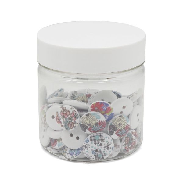 Украшения декоративные пуговицы деревянные Цветочки-лепесточки №10, 15-18 мм, 100 шт