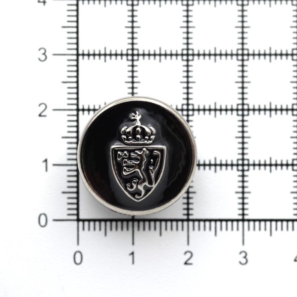 Пуговицы на ножке 34L (21мм), пластик (n.black (черный/черный никель)), 36 шт, PS39