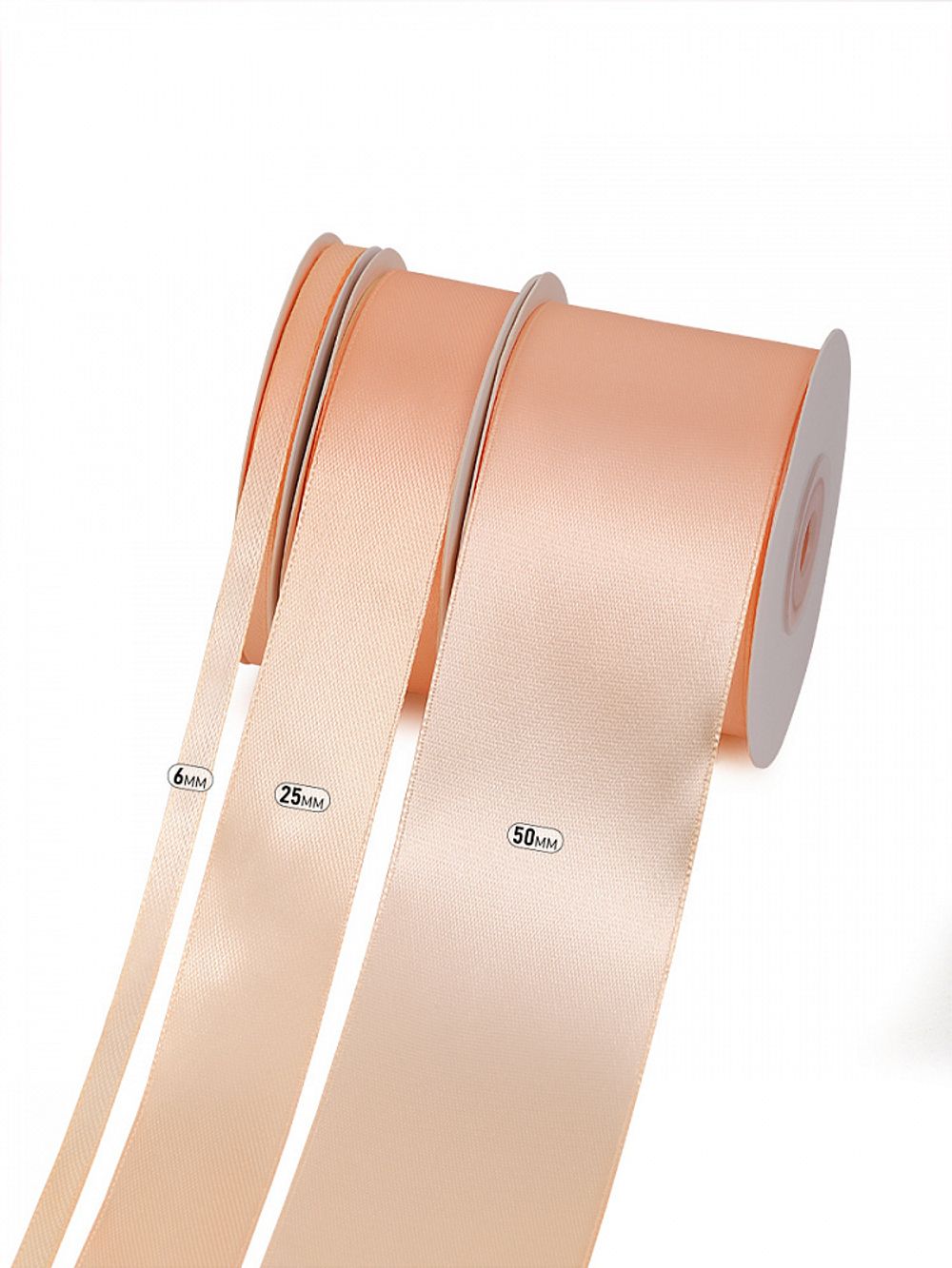 Лента атласная 1-сторонняя 25.0 мм / 22.5±1 метра, 3064 песочный, Magic4Hobby