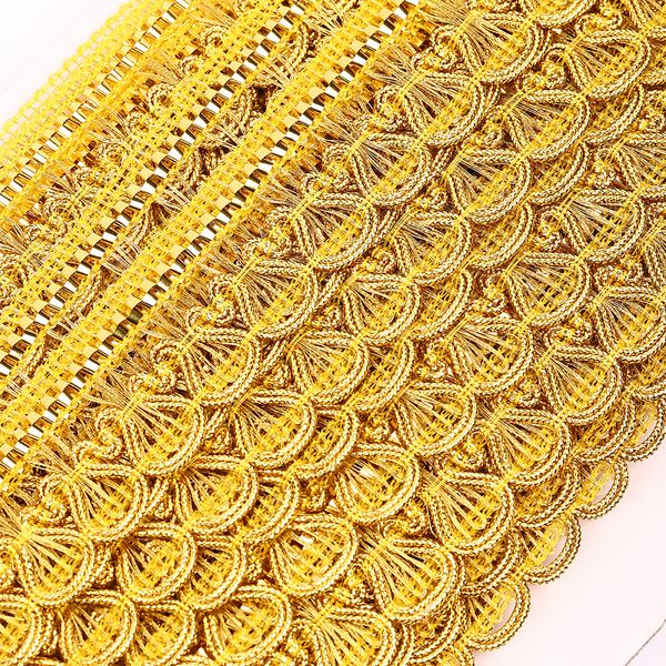 Тесьма отделочная 30 мм / 13.71 метров, TBY 10578 цв.золото