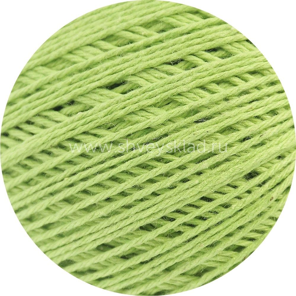 Пряжа ПНК им.Кирова Фиалка / уп.6 мот. по 75 г, 225м, 2503/109 салатовый