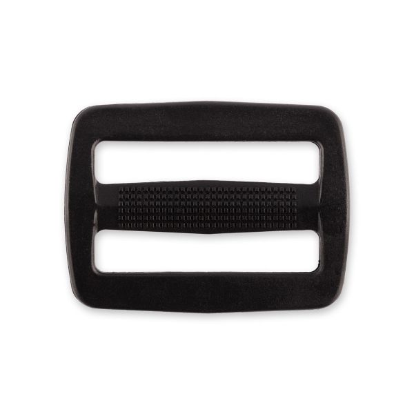 Пряжка двухщелевая 32 мм, 10 шт, черный, Gamma SAR001