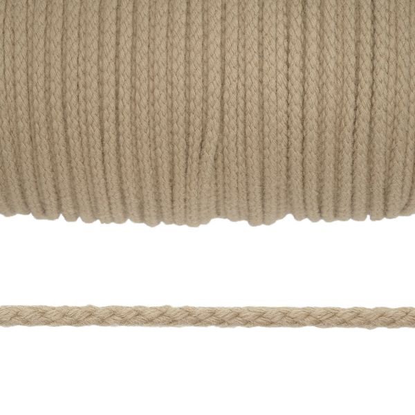 Шнур плетеный ⌀4.0 мм / 100 метров, акрил, 04 бежевый
