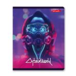 Тетрадь ученическая общая, глянцевая ламинация, A5+ 96 л. на скобе 60 г/м², белизна 100%, 5 шт, линия в термоусадочной пленке, 000796 Игромания, Светоч 96ТЕТл-004