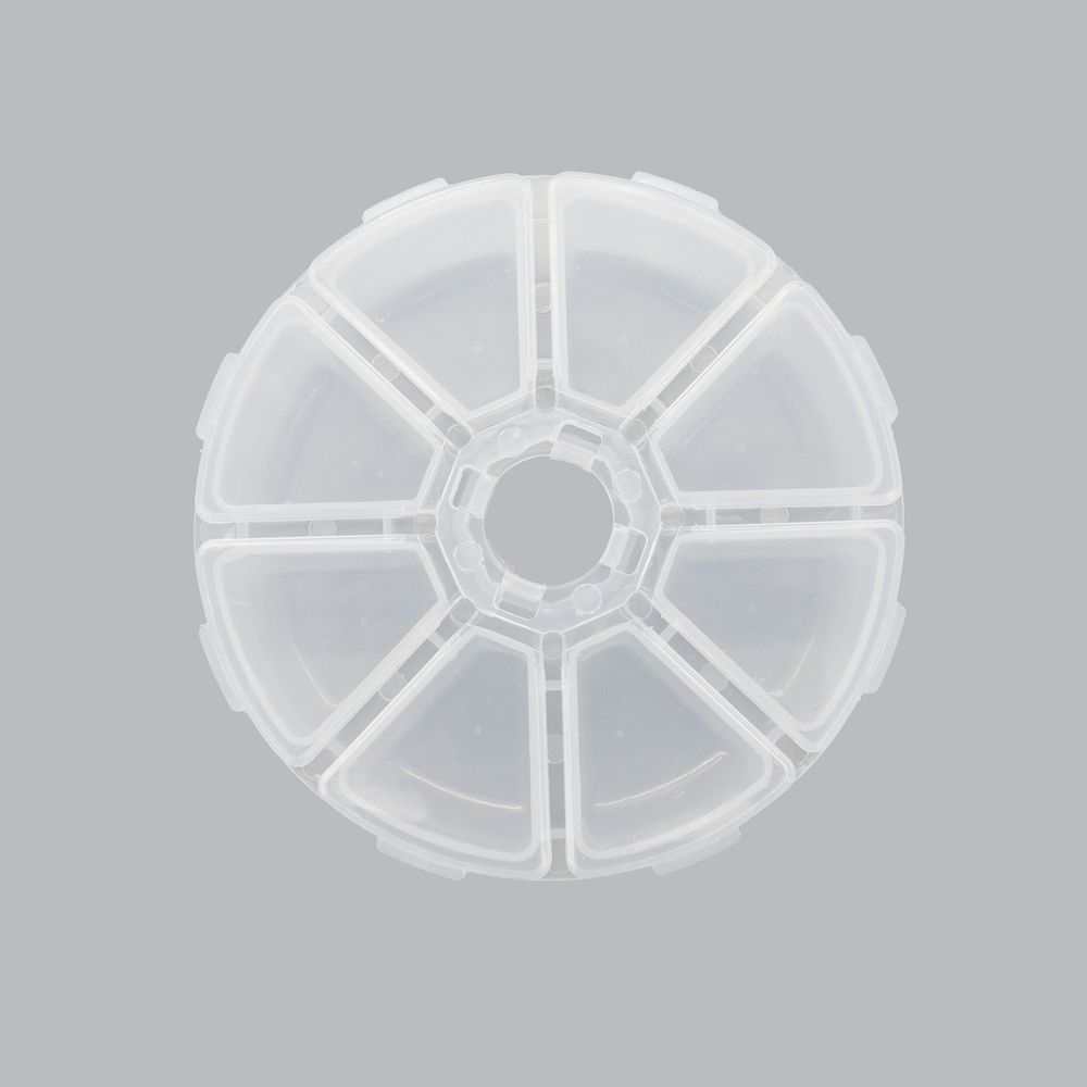 Контейнер для бисера ⌀10 см, 8 секций, Hobby&Pro