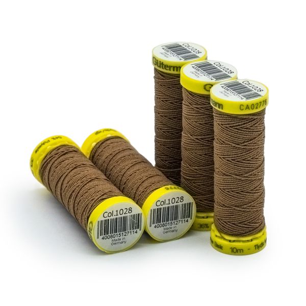 Нить-резинка Gutermann Elastic, 10м, 1028 бирюзово-голубой, 5 катушек
