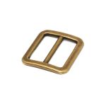 Пряжка регулировочная металл 18 мм, латунь ГР, 6909, 10 шт, BIG