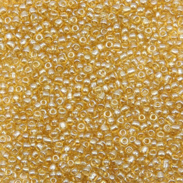 Бисер Astra&Craft 11/0 (2.1 мм), 200 г (10х20 г), цв. 102-О тем. золотой/прозрачный, глянцевый
