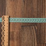 Кружево вязаное (тесьма) 15 мм / 10 метров, TBY.15.01.099 цв.24 мята, Kruzhevo