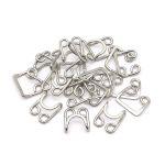 Крючки пришивные 30х20 мм, никель, 10 шт, BIG