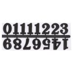 Цифры арабские для часов 2,5см (черный), 5AS-085