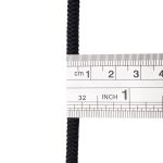 Шнур эластичный вязаный 4.5 мм / 50м (полиэстер 86%, латекс 14%) (черный), Р2691