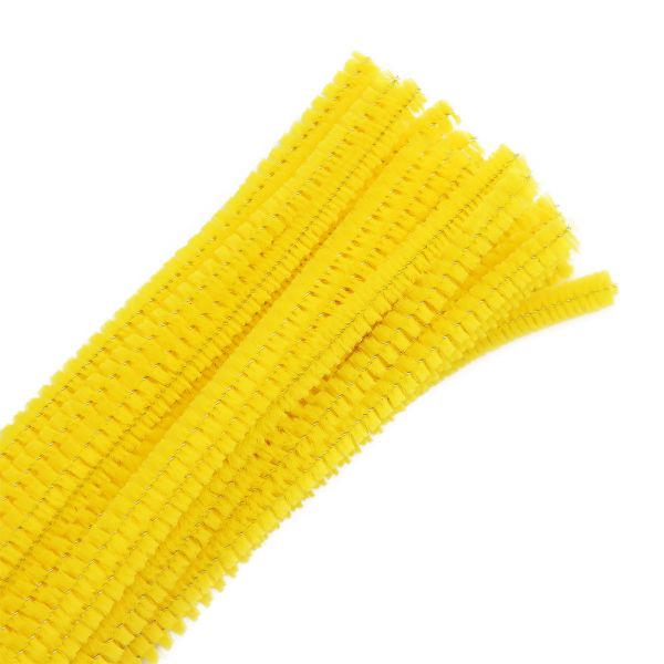 Синель-проволока, 6 мм / 30см, 30 шт/упак, Astra&Craft (A-038 желтый)