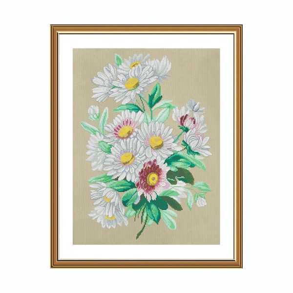 Набор для вышивания нитками Нова Слобода, Любит-не-любит 28х38 см, 616331