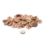 Пуговицы на ножке 18L (11мм), металл (DG (матовое золото)), ME-656, 36 шт