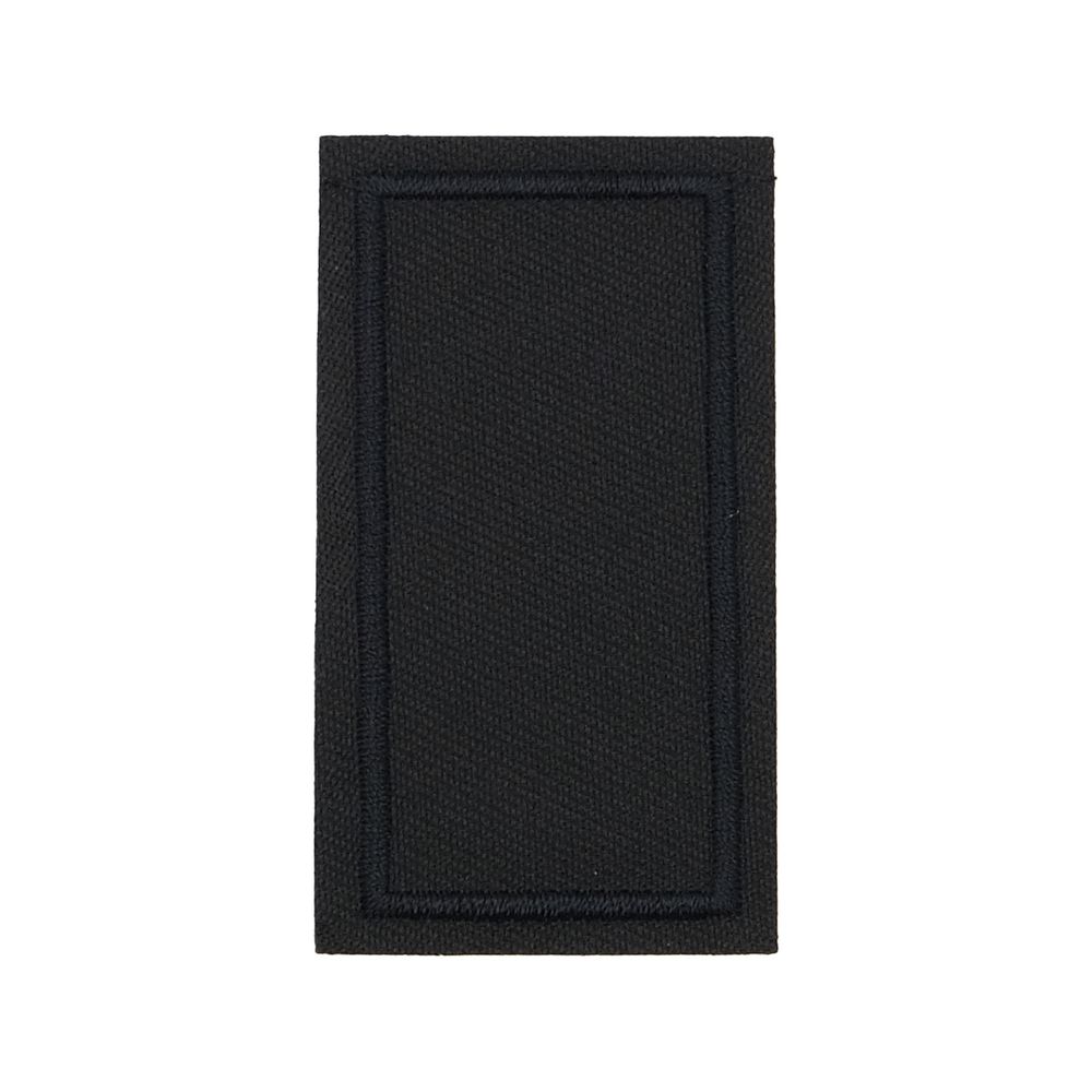 Термоаппликация прямоугольная, джинс, 65х35 мм (черный (black)), LA429, 2 шт