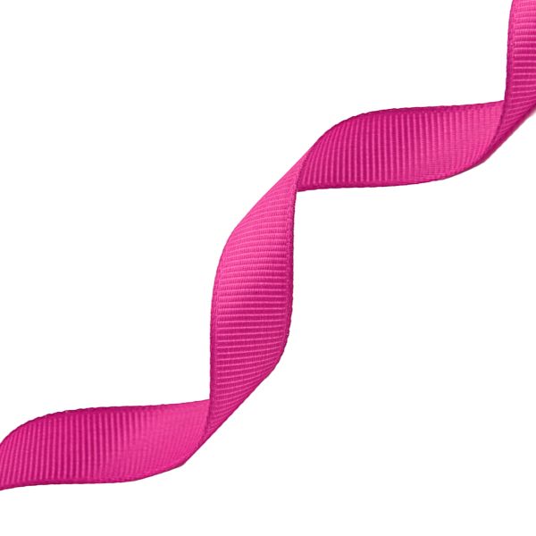 Лента репсовая (в рубчик) 12.0 мм, 016 фуксия, уп.18,28 м