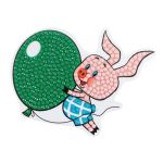 Алмазная (кристальная) мозаика Фрея CMF-ALVM-099, Союзмультфильм. Магнит Пятачок, 9.5х7.5 см