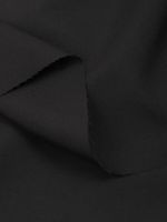 Ткань подкладочная (таффета) эластичная 62 г/м², 150 см / 30 метров, черный