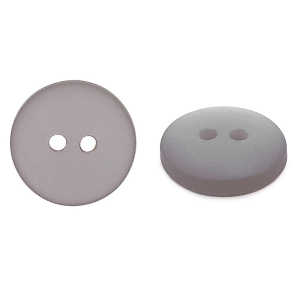 Пуговицы на 2 прокола 18L (11мм), пластик (col.42 светло-серый), CR-K18M, 144 шт
