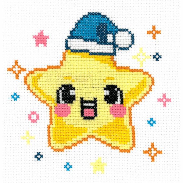 Набор для вышивания нитками Нитекс, Звездочка 11х11 см