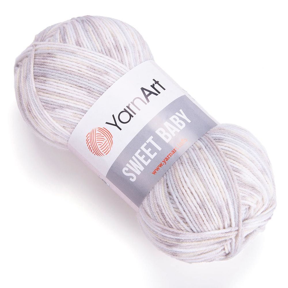 Пряжа YarnArt (ЯрнАрт) Sweet Baby / уп.5 мот. по 100 г, 300м, 908