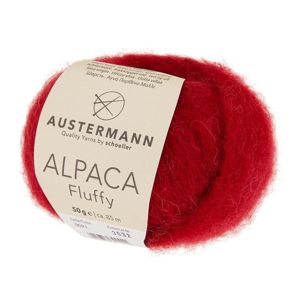 Пряжа Austermann (Аустерманн) Alpaca Fluffy / уп.10 мот. по 50 г, 85 м, 12021