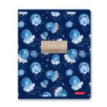 Тетрадь ученическая общая, выборочные блёстки, A5+ 80 л. на скобе 65 г/м², белизна 100%, 5 шт, клетка в термоусадочной пленке, 000483 Вальс цветов, Светоч 80ТСК5_5_2_1