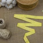 Лента репсовая (в рубчик) 15.0 мм, 3м, Love, желтый