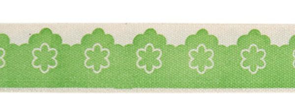 Лента хлопок с рисунком 16.0 мм / 5 шт по 3 метра, F7_089 Луг, CLP-161 Gamma